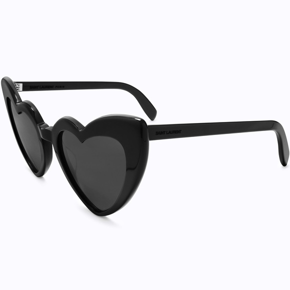 Saint Laurent NWT YSL NEW WAVE SL 181 LOULOU Black Heart Sunglasses - Picture 1 of 8